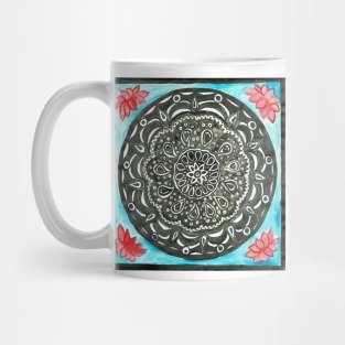 Yin and Yang Watercolor Mandala Mug